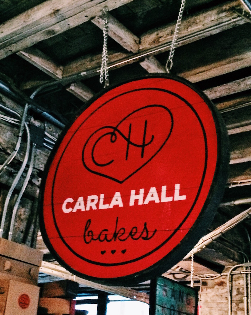 carla hall bakes at Gansevoort Market West Village NYC