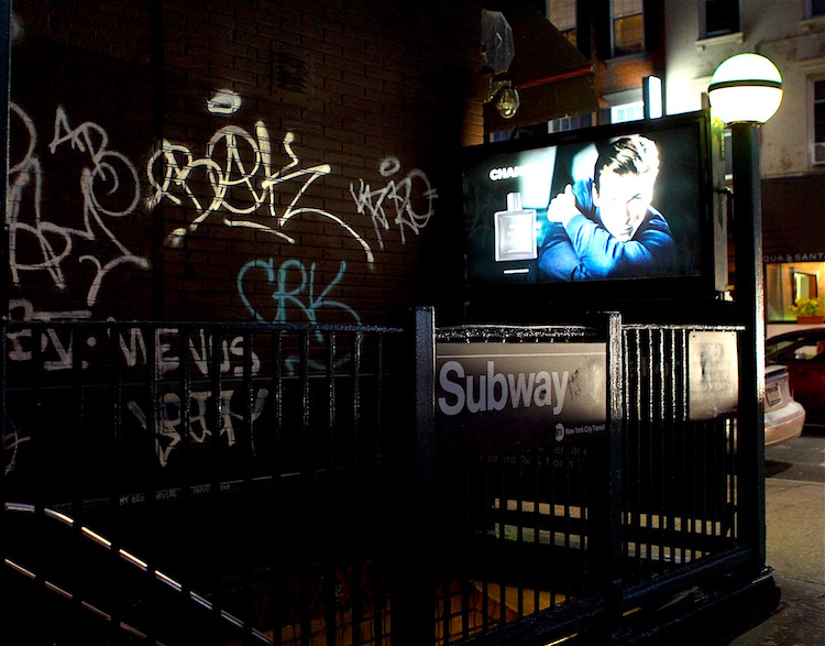 Graffiti (as shown in the photo above) is just one of many violations listed by the MTA 